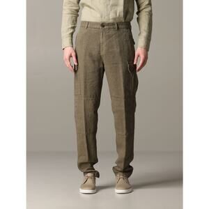 Eleventy Platinum Men's Gray 100% Linen Cargo Military Trouser Pants Size 33 NWT